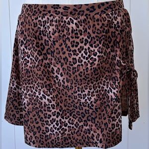 Rekita Brand‎ Women’s Swim Skirt Leopard Print Size Medium